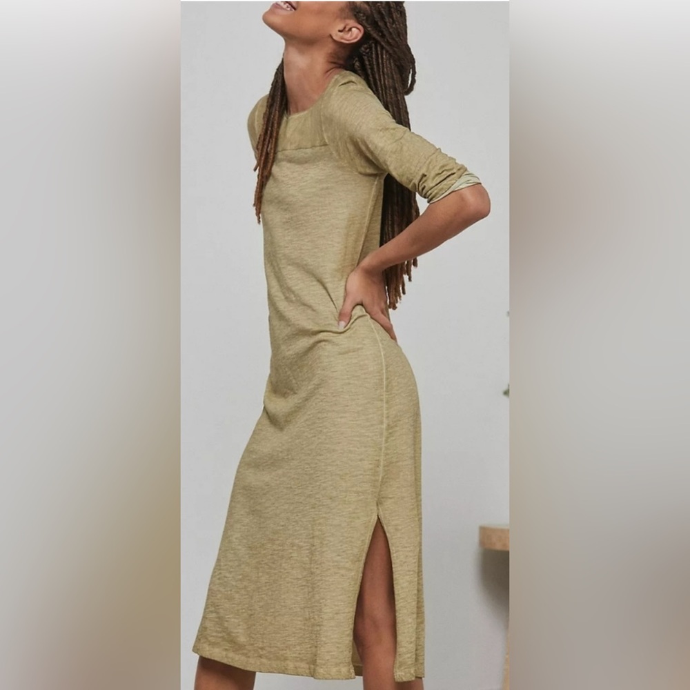 Saturday Sunday by Anthropologie, olive green color, 100% cotton, size Medium.
